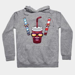 Cool Soda And Straws Hoodie